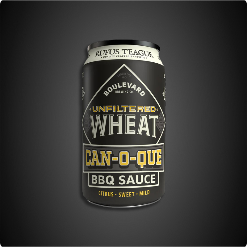 Rufus Teague <br> Can-o-Que Unfiltered wheat BBQ