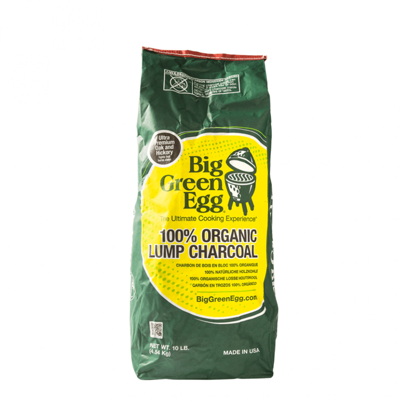 Уголь древесный органический крупнокусковой пакет 4,5 кг Big Green Egg