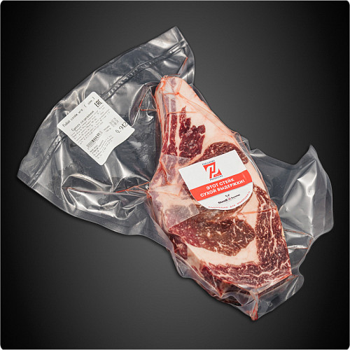 <Стейк Рибай на кости  <br> Грант (Dry Aged)